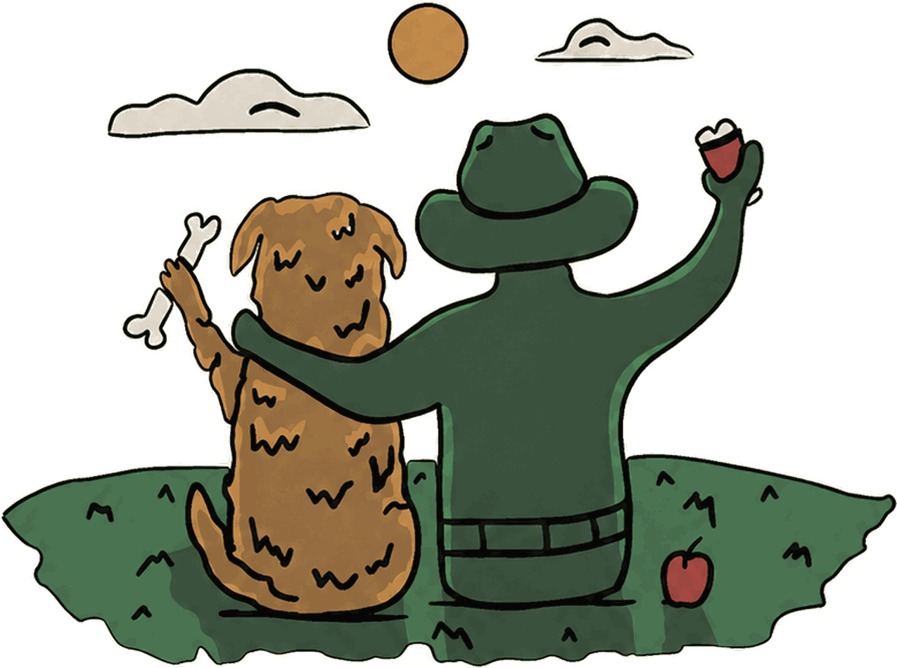 The Green Guy and friends — all we need is love